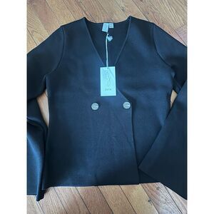 NWT JOIE S Button Accent Bell Sleeve Sweater Jacket Cardigan